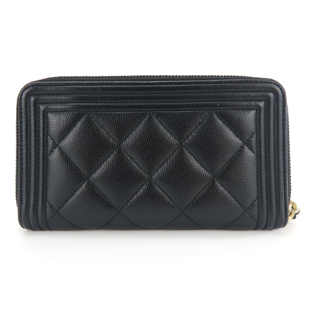 CHANEL Authentic Black Caviar Leather Wallet - Picture 3 of 11
